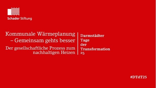 Ausschreibung zur Veranstaltung Kommunale Wärmeplanung am 27.3.2025